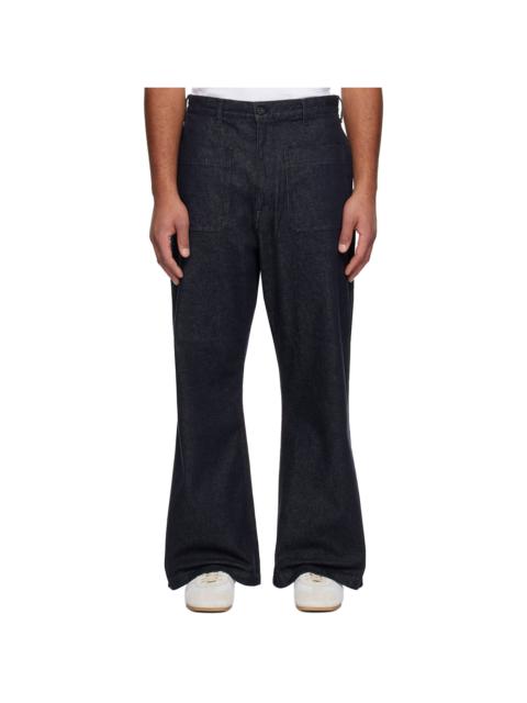 Comme des Garçons Homme Navy Cotton Reactive Denim Jeans