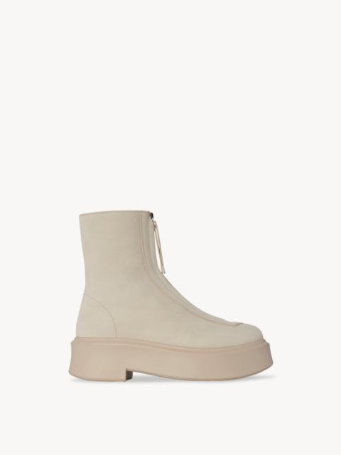 The Row Zipped Boot I in Leather