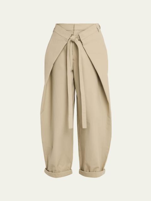 DARKPARK Stela Tie-Front Barrel Pants