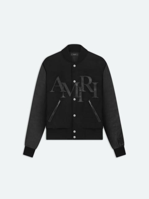 AMIRI AMIRI STAGGERED VARSITY JACKET