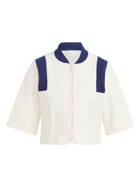 adidas (WMNS) adidas Blue Version Crop Track Jacket 'Chalk White' IB5793