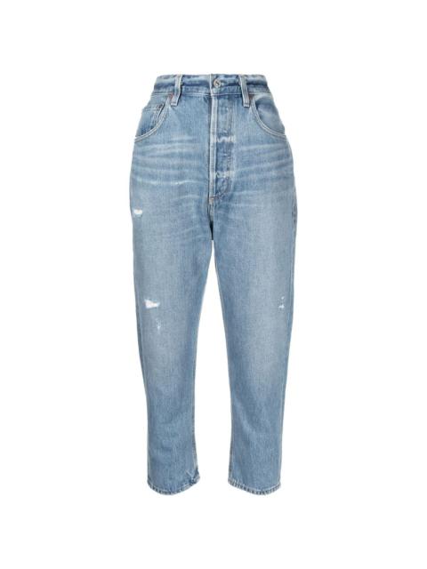 Pony Boy cropped distressed jeans