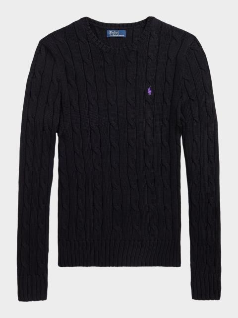 Polo Ralph Lauren Julianna Cable-Knit Pima Cotton Sweater