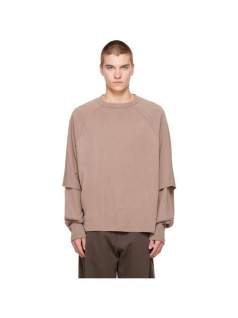 Seventh Brown Raglan Layered Longsleeve T-shirt