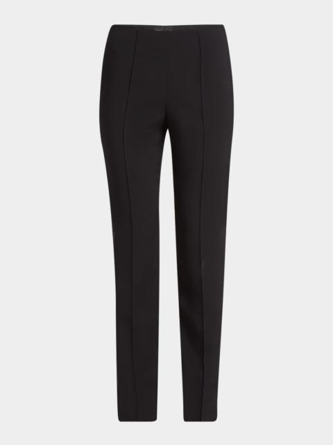 GIORGIO ARMANI Pintuck Slim-Leg Cady Trousers