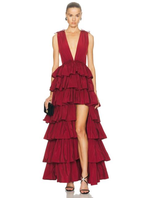 AKNVAS Henriette Ruffle Gown in