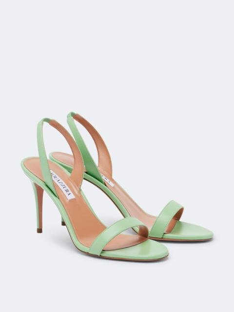 AQUAZZURA So Nude leather slingback sandals