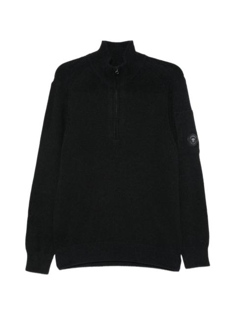 C.P. Company quarter-zip Lens-detail sweater
