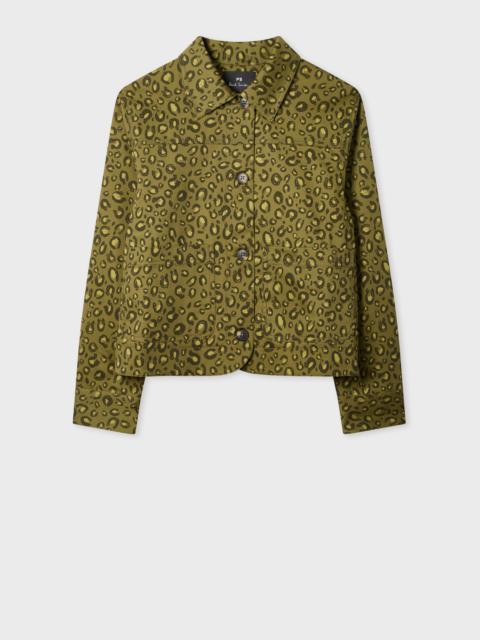 Paul Smith Women's Khaki 'Animal' Print Jacket