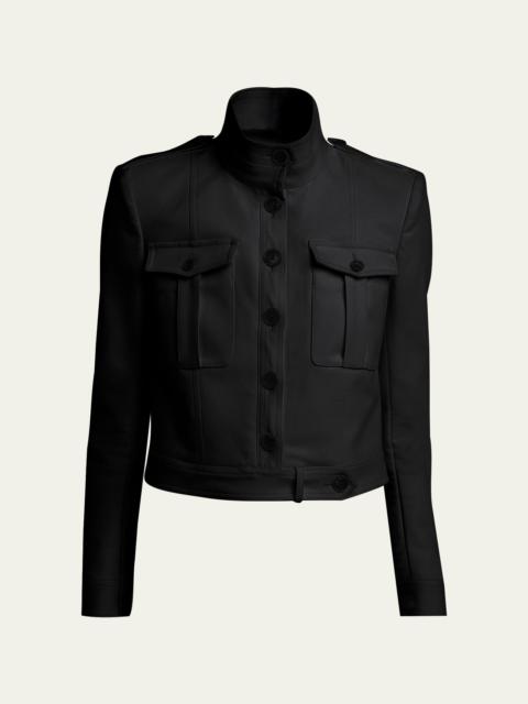 TOM FORD Shrunken Military Cotton Jacket