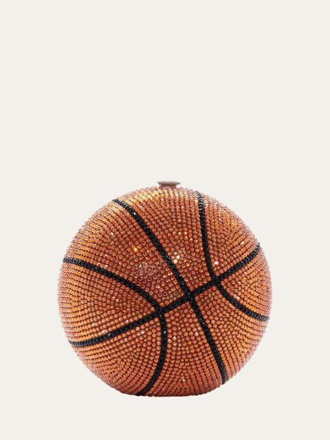 JUDITH LEIBER Basketball Crystal Sphere Clutch Bag