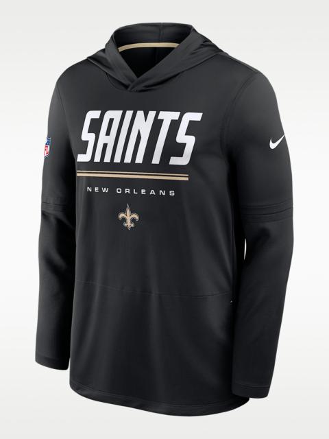 Nike New Orleans Saints Sideline Men's Nike Dri-FIT NFL Long-Sleeve Hooded Top