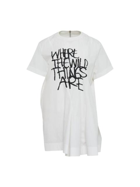 sacai Where The Wild Things Are Poplin Dress
