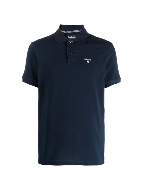Barbour logo embroidered polo shirt