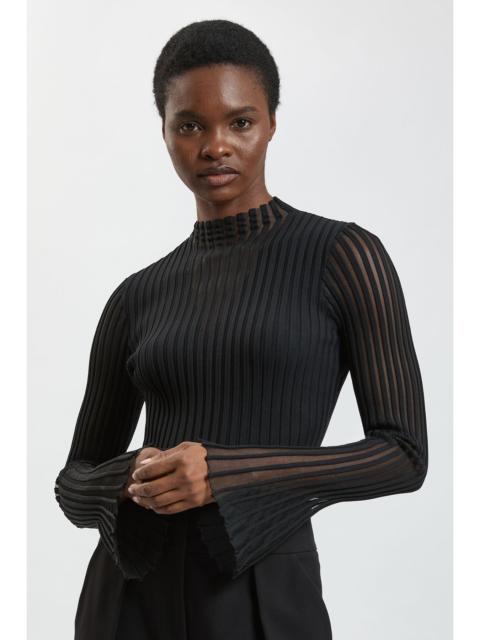 KAREN MILLEN Viscose Blend Filament Knitted Top