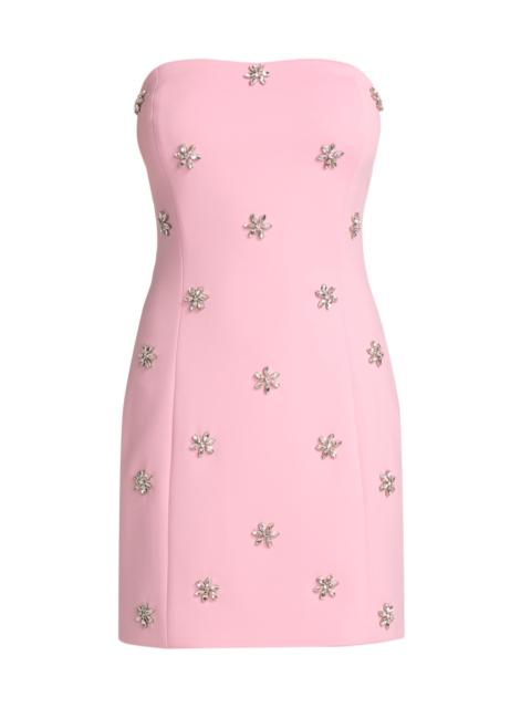 GENERATION LOVE Women's Pixie Crystal Strapless Minidress - Soft Rose Clear