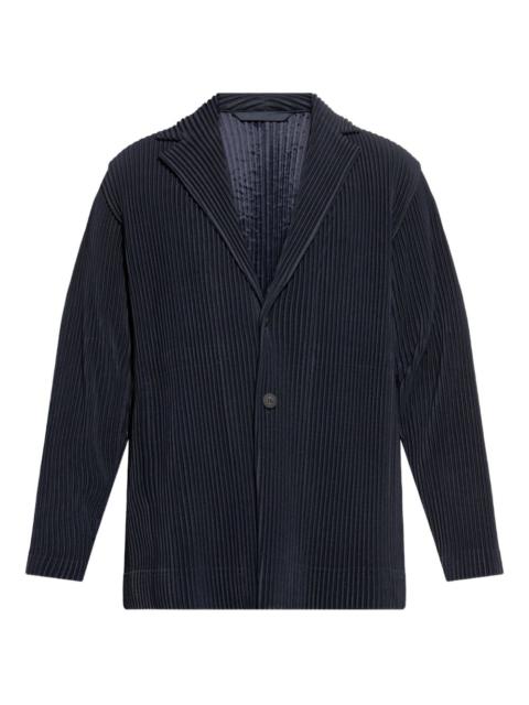 ISSEY MIYAKE pleated single-breasted blazer