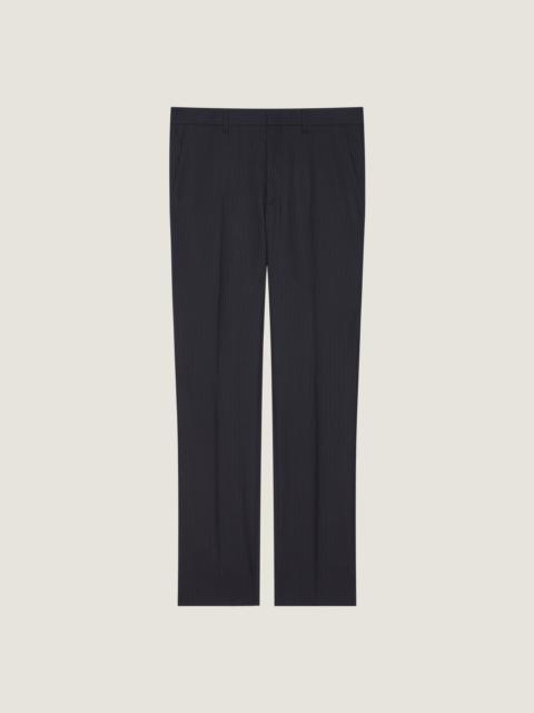 Givenchy SLIM FIT STRIPED TAILORED PANTS IN WOOL AND MOHAIR