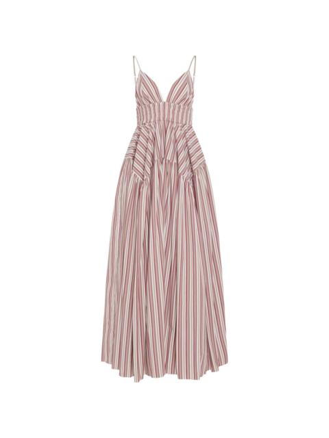 ROSETTA GETTY gathered-detail peplum dress