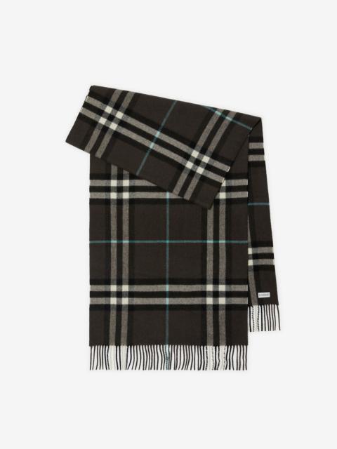 Check Cashmere Scarf