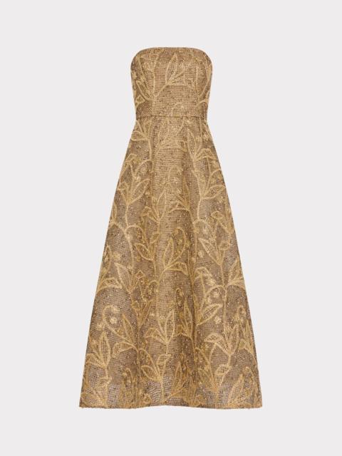 MILLY Petunia Embroidered Lace Dress