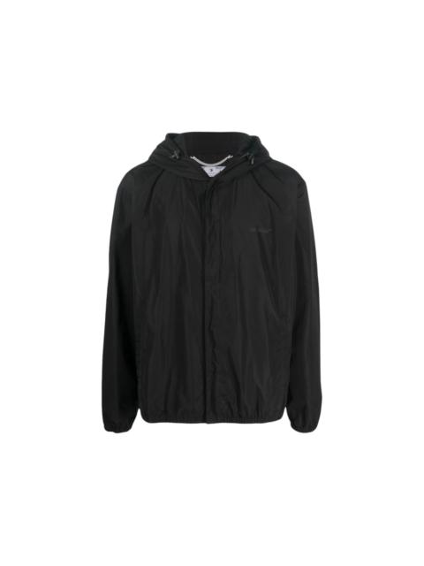 Off-White OFF-WHITE Diag Tab Windbreaker Jacket Black