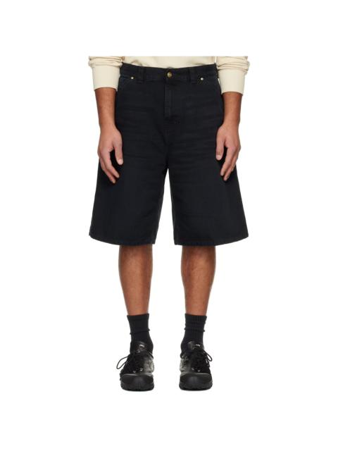 Carhartt Black OG Single Knee Denim Shorts
