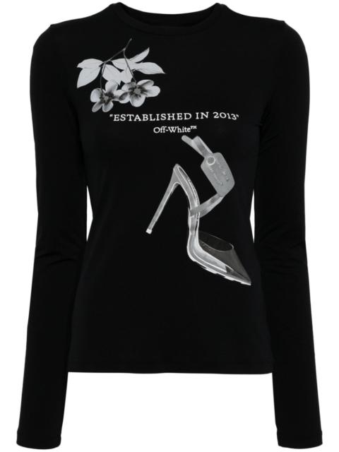 Off-White X-Ray-print longs-sleeve T-shirt