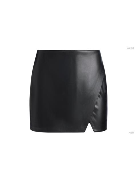 Alice + Olivia SIOBHAN VEGAN WRAP MINI SKIRT