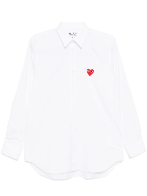 Comme des Garçons PLAY Single Red Emblem Shirt Unisex
