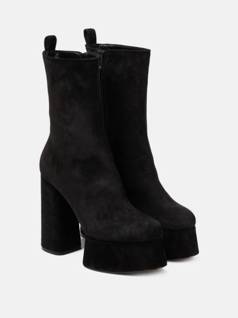Christian Louboutin Izamayaz suede platform ankle boots