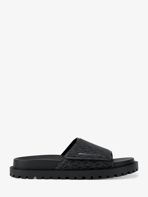 MICHAEL KORS Luka Signature Logo Slide Sandal