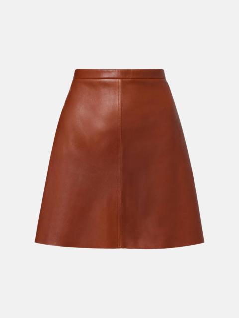 STOULS Lucie 22 leather miniskirt