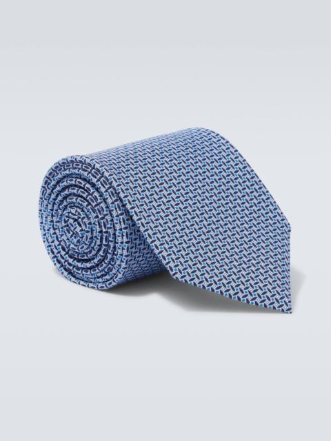Brioni Printed silk tie
