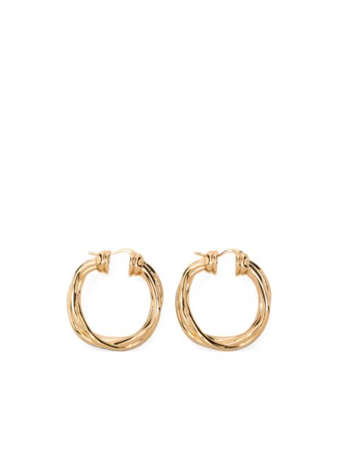 Jil Sander intertwined hoop earrings