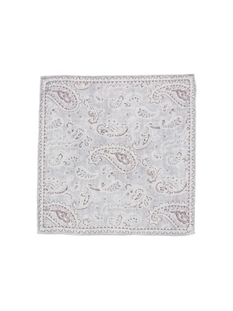 Brunello Cucinelli paisley-print pocket scarf