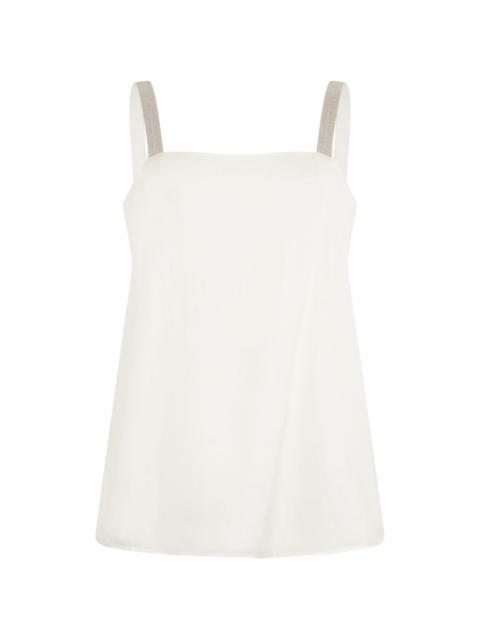 FABIANA FILIPPI rhinestone straps sleeveless top