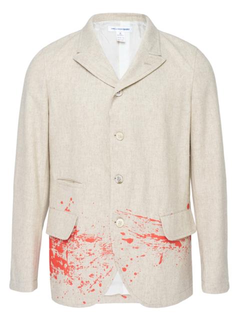 Comme des Garçons SHIRT Splatter Print Tailored Blazer