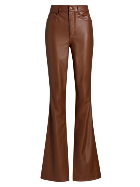 VERONICA BEARD Women's Beverly High-Rise Skinny Flared Pants - Mahogany