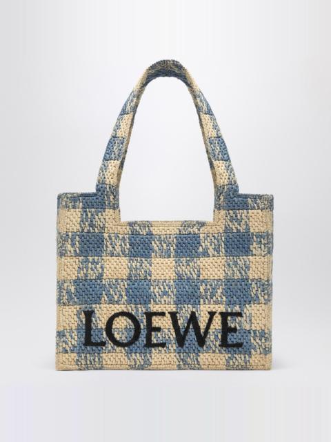 バッグ・カバンその他 LOEWE MEDIUM LOEWE FONT BAG IN NATURAL/BLUE Mini Puzzle Fold tote in shiny calfskin Blue - LOEWE