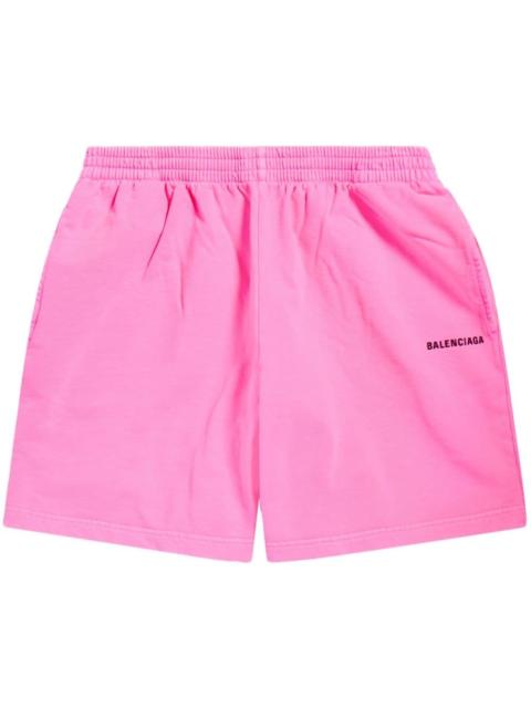 BALENCIAGA logo-print mini shorts