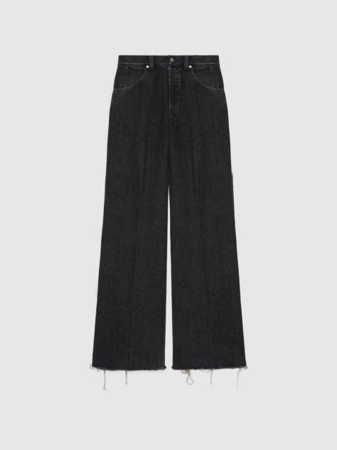 GUCCI Denim pant with label