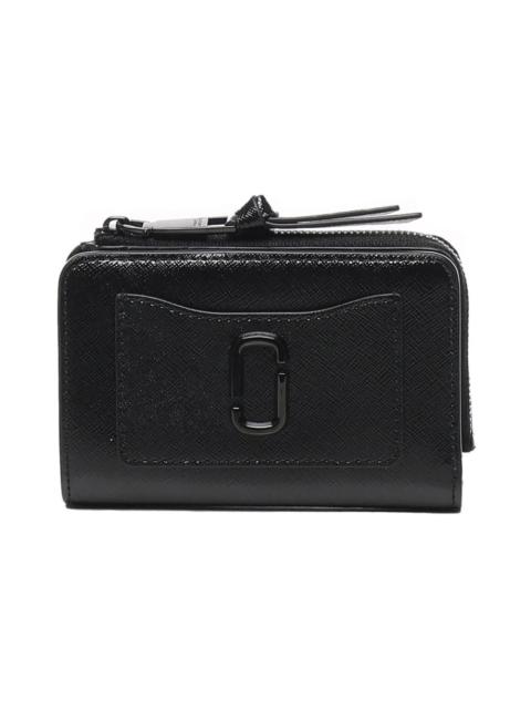 Marc Jacobs BLACK WALLET WITH LOGO PATCH