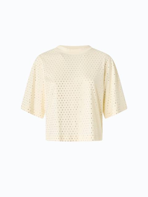 PINKO T-SHIRT WITH RHINESTONES AND LOGO