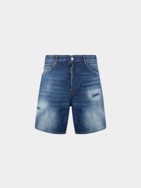 DSQUARED2 MEDIUM WASH BOXER SHORTS
