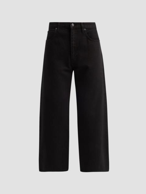 FRAME Women's Bow Cotton Crop Jeans - Black