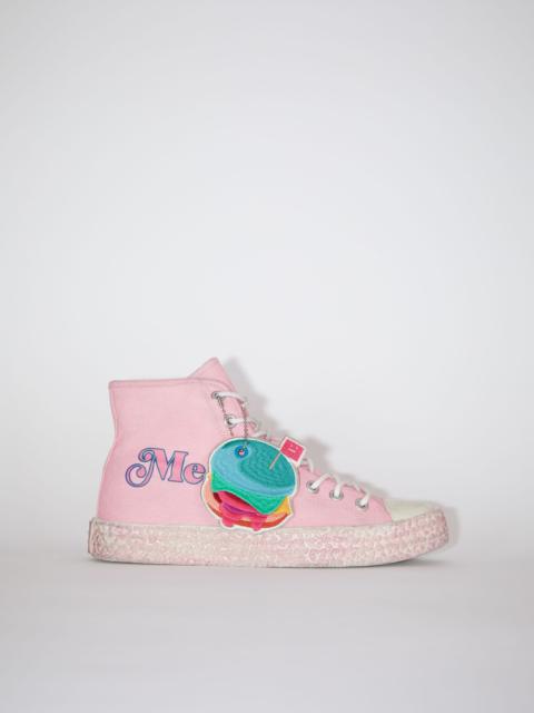 Acne Studios Print high top sneakers - Pink/Off white