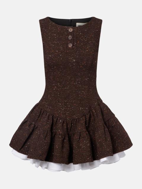 SHUSHU/TONG Knitted wool-blend minidress