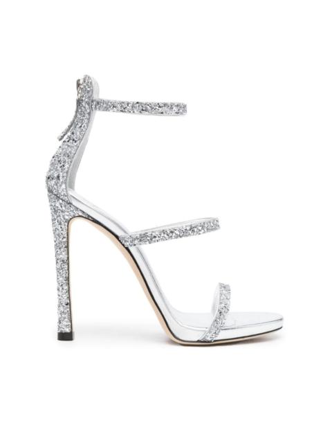 Harmony glitter-detail heeled sandals