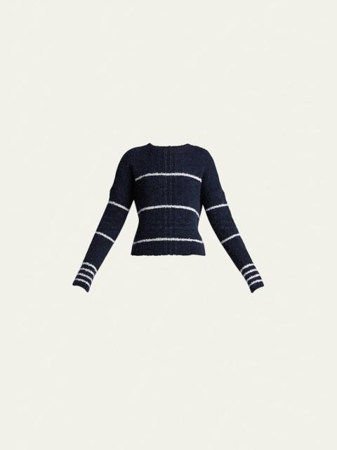GIORGIO ARMANI Striped Cashmere Pullover